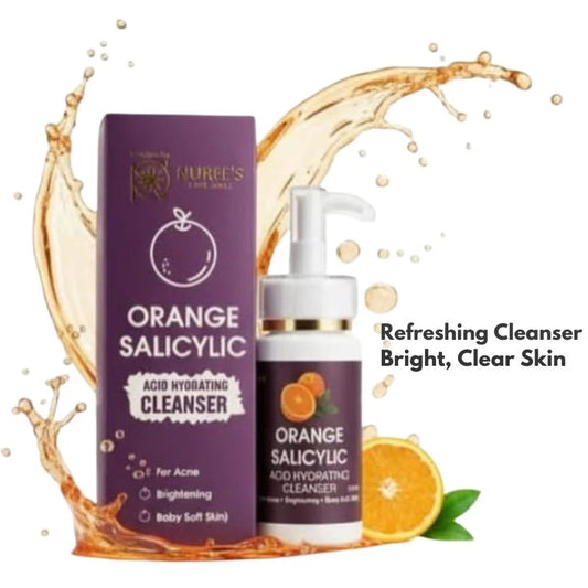 Orange Salicylic Acid Hydrating Cleanser 100ml | Gentle Exfoliation, Brightening Face Wash
