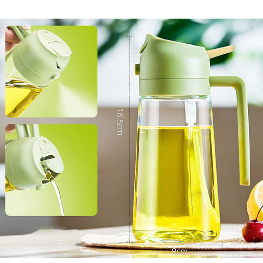 2 in 1 Glass Oil Spray And Dispenser