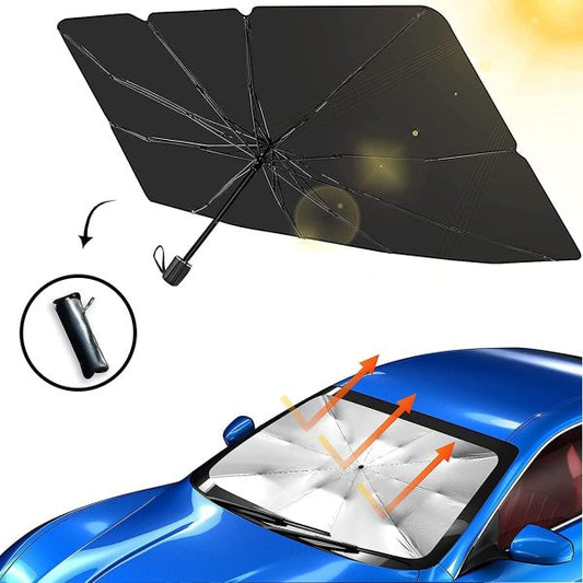 Foldable Car Windshield Umbrella Sunshade | UV Protection & Heat Blocker for All Vehicles