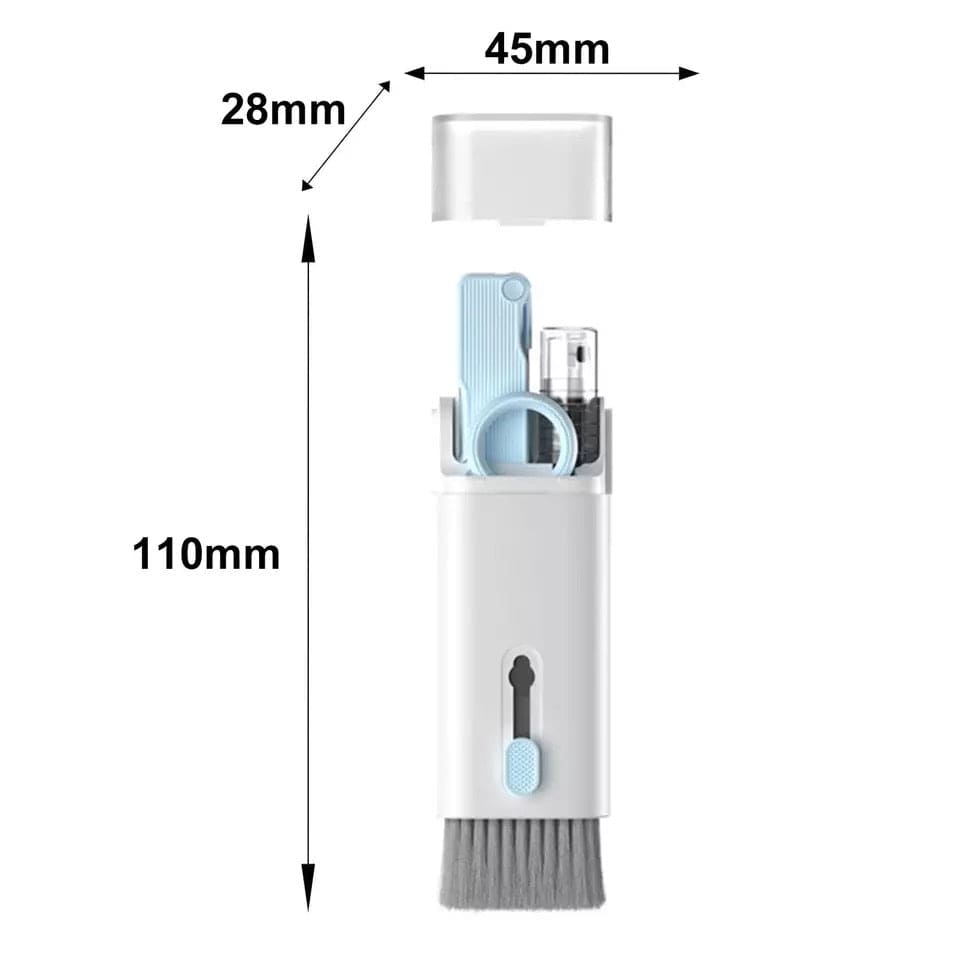 7 In 1 Cleaning Brush Set, Multifunctional Phone Keyboard Cleaning Kit, Computer Dust Cleaning, Cleaning Brush Tool for Airpods Earbud Cell Phone Laptop Camera, Multifunction Bluetooth Compatible Headset Cleaning Pen