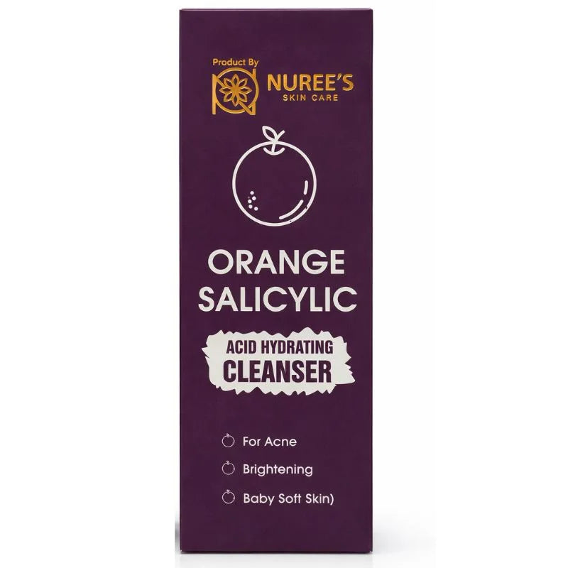 Orange Salicylic Acid Hydrating Cleanser 100ml | Gentle Exfoliation, Brightening Face Wash