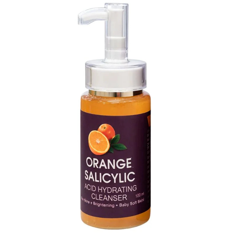 Orange Salicylic Acid Hydrating Cleanser 100ml | Gentle Exfoliation, Brightening Face Wash