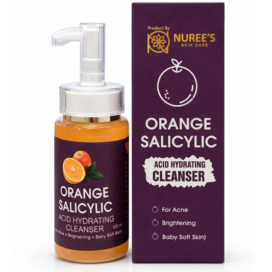 Orange Salicylic Acid Hydrating Cleanser 100ml | Gentle Exfoliation, Brightening Face Wash